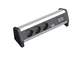 Bachmann Desk 1 elektros tinklo ilgintuvas 3 AC išvestis(ys / čių) Juoda