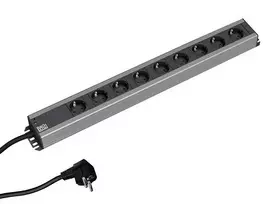 Bachmann 300.001 elektros tinklo ilgintuvas 2 m 9 AC išvestis(ys / čių) Vidaus Juoda, Pilka