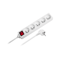 Rebal elektros tinklo ilgintuvas Rebel 5 lizdai su jungikliu 5m - 1.5mm