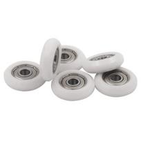 Kreipiantis ratas 5x23x7mm - baltas - 5mm ašis - guolio ritinėlis - 3D spausdintuvams