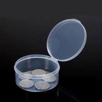 Apvalus konteineris - 54x22mm - Plastikinė dėžutė - Rakinama tvarsliava