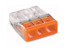 Złączka 2273-203 3tory, 0.5-2.5mm2, biały Wago
