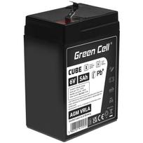 Green Cell CUBE AGM IP54 6V 5Ah VRLA Battery Gel gilaus ciklo žaislai vaikų signalizacijos sistemoms