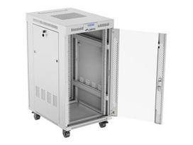 LANBERG free standing rack cabinet 19/22U 600x800 glass door LCD flat pack grey V2