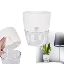Savaime laistomas gėlių vazonas - 10.2 cm - baltas - automatinis augalų laistymas