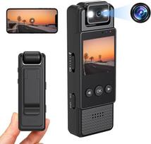 Vaizdo kamera Mini kūno kamera WiFi, 180° lens, 1.3" ekranas, loop recording, 1 vnt