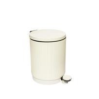 Šiukšliadėžė metalinė 5 l 27x20,5x28 cm kreminės spalvos Onyx 5Five 200173A