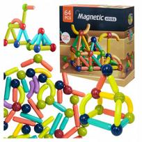 Magnėtinių kaladėlių rinkinys Click4toys, 64 d.