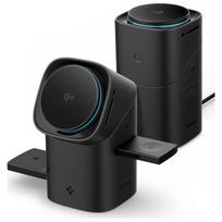 Spigen Essential EF223MS 3-in-1 Qi2 Rotating MagSafe Wireless Charger, Black