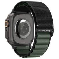 Spigen WBF1 Watch Band for Apple Watch 6/7/8/9/10/11/SE/SE 3/Ultra 1/Ultra 2/Ultra 3 44/45/46/49mm Black and Green