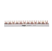 Izoliuota sujungimo šyna Hager KDN380A (3P, 57 mod., 10mm)