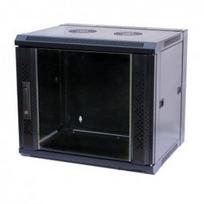 Komutacinė pakabinama spinta 19" 7U 540x400x300mm (antracito, nesurinkta, stiklinės durys)