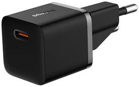 Sieninis įkroviklis BASEUS CCGN050101 (GaN5 mini, 20W, USB-C, QC3.0, juodas)