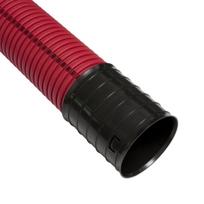 Raudonas gofruotas vamzdis D50 / d42 su viela Pipelife (be halogenų, 750N/5cm, 6m)