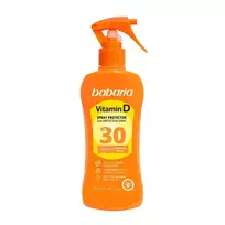 BABARIA VITAMINAS D APSAUGINIS PURŠKIKLIS SPF30 200ML PURŠKIAMASIS BUTELIUKAS