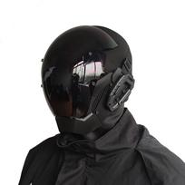 Jaupto Kibernetinio pankro kaukė Vaidinanti Cosplay Robocop Iš Ateities Futuristinė Šauni Standartinis Modelis Mokslinė Fantastika Helovino vakarėliui juoda