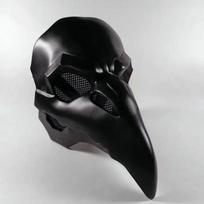 Pankų Varnos Kaukės Kostiumas Juoda Oda Overwatch Plague Doctor Cosplay Paukščių Kaukės Ilgas Nosies LED Akys Retro Roko Reaper Nevermore One Size