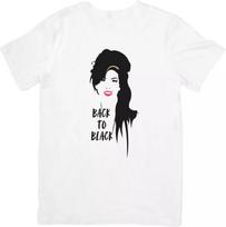 Amy Winehouse Muzika Unisex Tinka vyrams ir moterims Kokybiški medvilniniai marškinėliai balti. 3XL