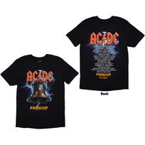 AC/DC Marškinėliai: PWRD-UP In Rock We Trust (Spausdinimas ant nugaros & Ex-Tour) OFICIALUS NAUJAS S