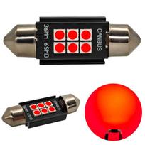 C5W LED lemputė SV8.5 12-24V CANBUS 36mm - Raudona Off-Road