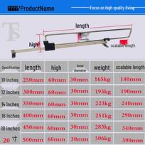 Įtraukiama viršutinė spintos drabužių strypas ir pakabų sistema 10 inch (250 mm length)
