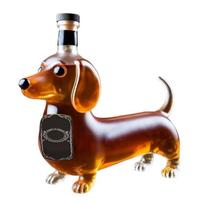 Funny Dachshund Dog Whiskey Bottle Decanter Transparent Wine Container Sealed Wine Jar for Housewarming Gifts