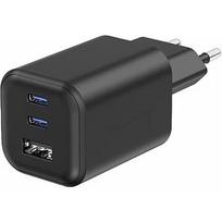 Swissten Travel Charger GaN 2x USB-C / PD USB-A / 18W QC / 65W 22071410