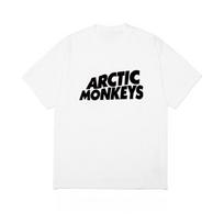 2025 Vasara Arctic Monkeys Hip-hop Rokenrolis Vyrams ir Moterims Punk Tamsios Raidės Laiski Trumpomis Rankovėmis Marškinėliai S