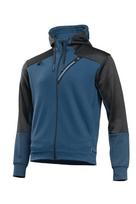 Džemperis HOGERT TECHNIK Erik, su gobtuvu, mėlynos/juodos spalvos, 57% medvilnė, 37% poliesteris, 6%