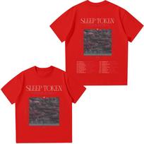 Sleep Token Net Rcadia Tour Marškinėliai Metalinės Grupės Medvilniniai Marškinėliai Unisex Vyriški Moteriški Gerbėjų Būtinas Trumpomis Rankovėmis Viršus Madingi Marškinėliai XS juoda