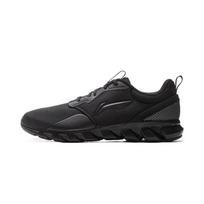 Li-Ning Fashionable Comfortable Retro Classic Shock Absorbing Wear Resistant Low Top Casual Running Shoes Men sneaker Black ARSV077-2 39