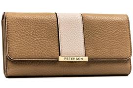 Piniginė moterims Peterson DN06 šviesiai ruda N120
