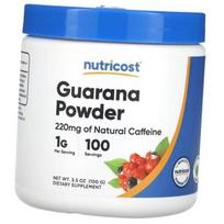 Guarana Extract Powder, Guarana Powder, Nutricost 100g Unflavored (11647005) 100g Unflavored