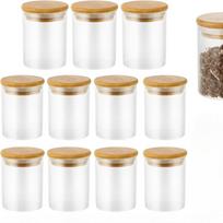 Banaone 12 prieskonių indelių, 250 ml rinkinys, prieskonių indeliai, apvalūs, hermetiški, prieskonių indeliai, stikliniai įsk.. stalo lipdukas ir kreidinis rašiklis, hermetiški prieskonių indeliai su