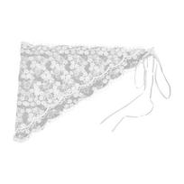 Embroidered Hair Scarf Lace Bandana Photo Props Laciness Turban for Adults Kids Embroidered Balletcore Headwear white