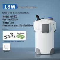 HW serijos išorinis akvariumo filtras su vata, siurbliu ir vamzdeliais SunSun HW-30 40 50 Canister