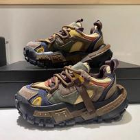 Fashion Men Platform Mixeds Colors Casual Shoes Versatile Sneaker Man Fashion Running Shoes Non-slip Comfort Zapatillas De Hombre 2024 39 violetinė