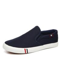 Fashion Fashion Slip on Loafer Washed Vulcanized Flat Shoes  Men's Classic Canvas Casual Lazy Shoes 35 balta