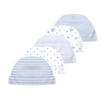 5 vnt. naujagimio kepuraitės Medvilninės Minkštos Unisex 0-6 mėn. 0-6M