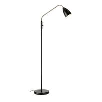 Juodos spalvos pastatomas šviestuvas LED su pritemdymo funkcija (aukštis 140 cm) su metaliniu gaubtu Patro – Markslöjd