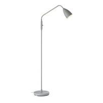 Pilkos spalvos pastatomas šviestuvas LED su pritemdymo funkcija (aukštis 140 cm) su metaliniu gaubtu Patro – Markslöjd