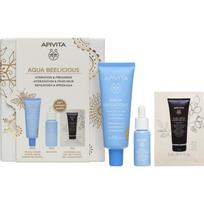 Apivita Aqua Beelicious Hydration & Natural Coverage Set kalėdinių dovanų rinkinys spindesiui ir drėkinimui suteikti