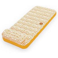 Baseinas čiužinys - BESTWAY - Comfort Plush Deluxe - 169x77,5x30,5 cm - Oranžinė/Balta - Pučiamos