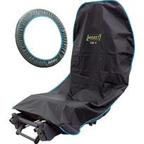Hazet seat-steering wheel seat cover set 196-6 / 2, protective cover (black, waterproof, oil and grease repellent) 196-6/2