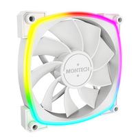 Montech RX120 PWM ARGB Reverse korpuso ventiliatorius – 120mm, baltos spalvos
