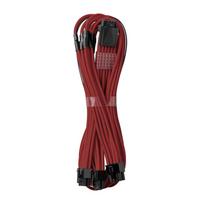 CableMod C-Series PRO ModMesh 12VHPWR to 3x PCI-e Cable for Corsair – 60cm, raudonos spalvos