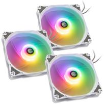 Bitspower Notos RGB PWM korpuso ventiliatorius, 120mm – baltos spalvos, 3er-Pack