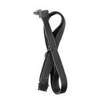CableMod Basics Universelles 12V-2×6-Cable, 90° Connector, 16-Pin to 16-Pin – juodos spalvos, 60 cm, var. A