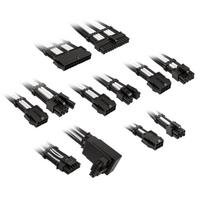 Kolink Core Pro Braided Cable Extension Kit 12V-2×6 Type 2 – Jet Black/Brilliant White