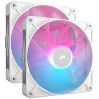 Corsair iCUE LINK RX140 RGB Series, PWM korpuso ventiliatorius 2er Pack – 140mm, baltos spalvos